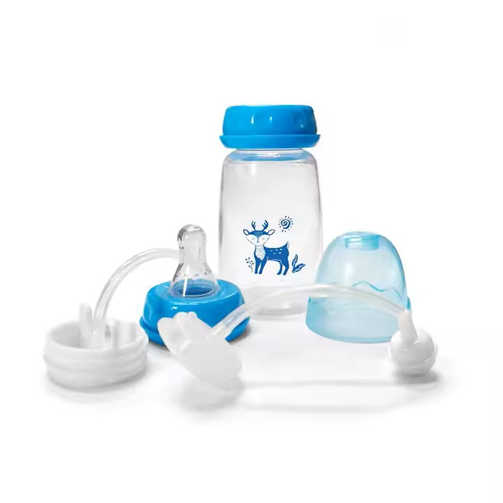 Hands-Free Baby Feeding Bottle Set - 240ml, BPA-Free, anti-Colic Design
