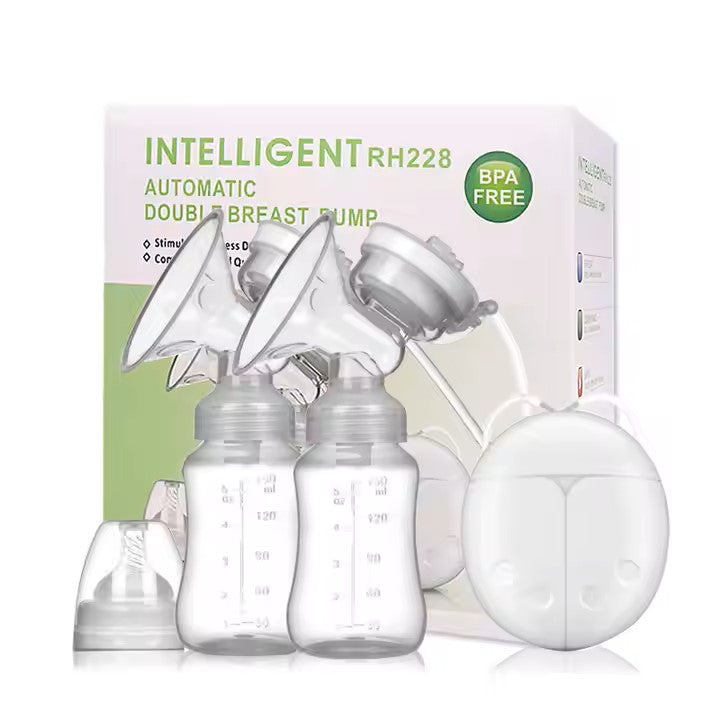 Intelligent Automatic Double Breast Pump - BPA-Free, USB Rechargeable
