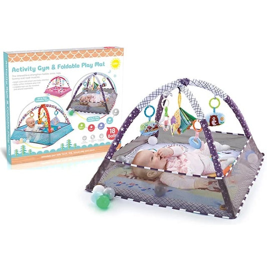 Baby Activity Gym and Foldable Play Mat